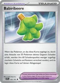 Karte Babiribeere aus Stürmische Funken, Nummer 163/191