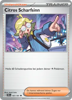 Karte Citros Scharfsinn aus Stürmische Funken, Nummer 167/191