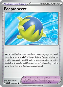Karte Foepasbeere aus Stürmische Funken, Nummer 184/191