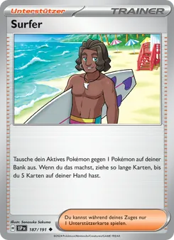 Karte Surfer aus Stürmische Funken, Nummer 187/191