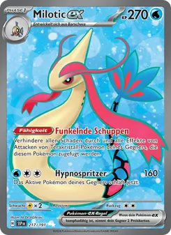 Karte Milotic-ex aus Stürmische Funken, Nummer 217/191