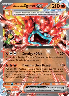 Karte Ofenmaske-Ogerpon-ex aus Prismatische Entwicklungen, Nummer 017/131