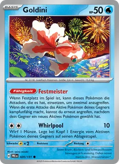 Karte Goldini aus Prismatische Entwicklungen, Nummer 020/131