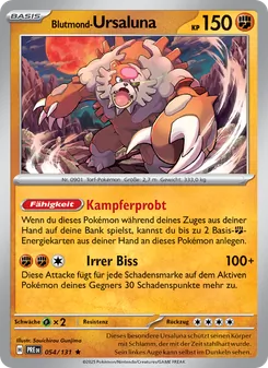 Karte Blutmond-Ursaluna aus Prismatische Entwicklungen, Nummer 054/131
