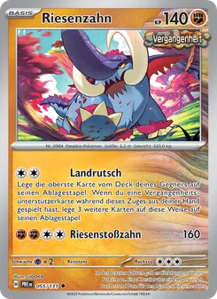 Karte Riesenzahn aus Prismatische Entwicklungen, Nummer 055/131