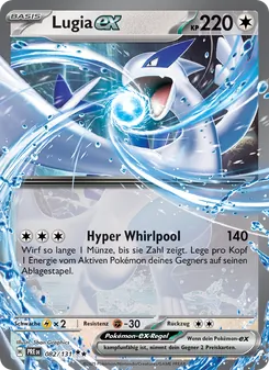 Karte Lugia-ex aus Prismatische Entwicklungen, Nummer 082/131