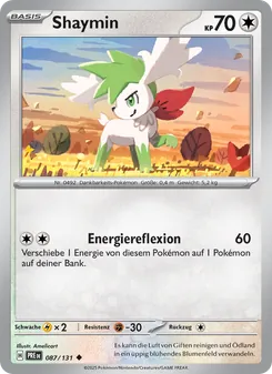 Karte Shaymin aus Prismatische Entwicklungen, Nummer 087/131