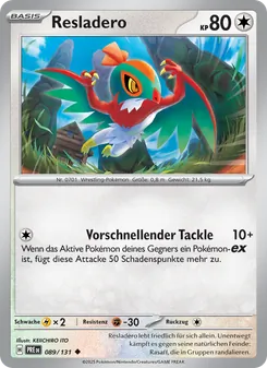Karte Resladero aus Prismatische Entwicklungen, Nummer 089/131