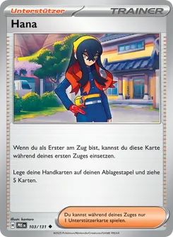 Karte Hana aus Prismatische Entwicklungen, Nummer 103/131
