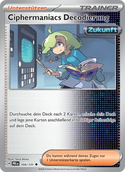 Karte Ciphermaniacs Decodierung aus Prismatische Entwicklungen, Nummer 104/131