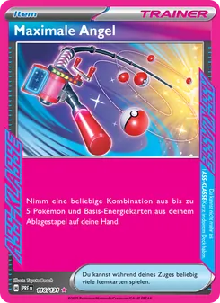 Karte Maximale Angel aus Prismatische Entwicklungen, Nummer 116/131