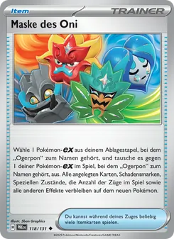 Karte Maske des Oni aus Prismatische Entwicklungen, Nummer 118/131