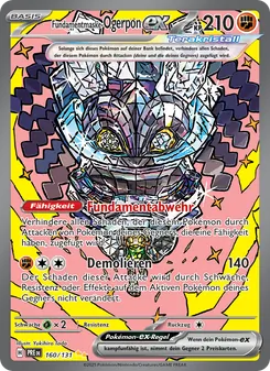 Karte Fundamentmaske-Ogerpon-ex aus Prismatische Entwicklungen, Nummer 160/131