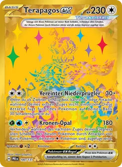 Karte Terapagos-ex aus Prismatische Entwicklungen, Nummer 180/131