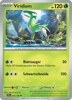 Karte Viridium aus Reisegefährten, Nummer 015/159