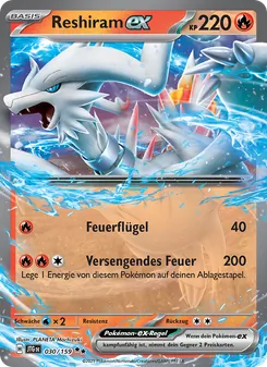 Karte Reshiram-ex aus Reisegefährten, Nummer 030/159