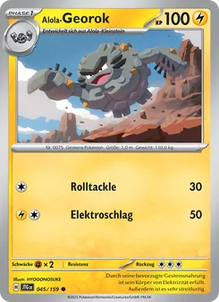 Karte Alola-Georok aus Reisegefährten, Nummer 045/159