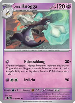 Karte Alola-Knogga aus Reisegefährten, Nummer 057/159