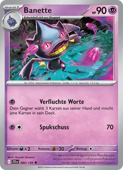 Karte Banette aus Reisegefährten, Nummer 060/159