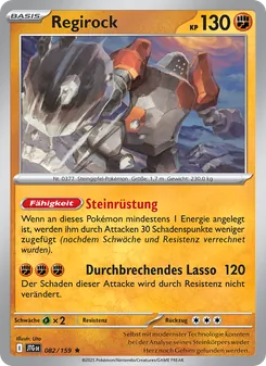 Karte Regirock aus Reisegefährten, Nummer 082/159