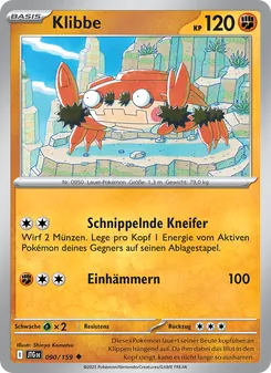 Karte Klibbe aus Reisegefährten, Nummer 090/159