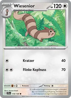 Karte Wiesenior aus Reisegefährten, Nummer 119/159