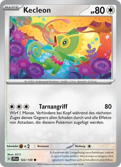 Karte Kecleon aus Reisegefährten, Nummer 122/159