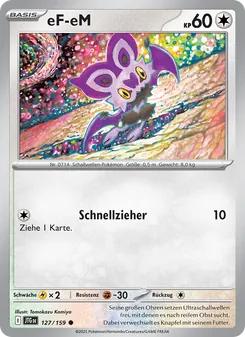 Karte eF-eM aus Reisegefährten, Nummer 127/159