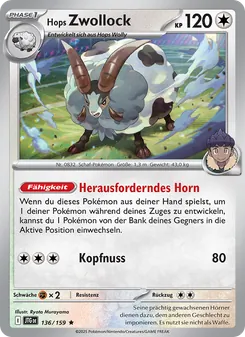 Karte Hops Zwollock aus Reisegefährten, Nummer 136/159