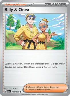 Karte Billy & Onea aus Reisegefährten, Nummer 142/159