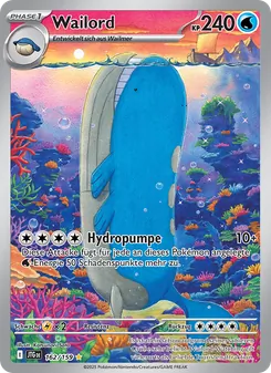 Karte Wailord aus Reisegefährten, Nummer 162/159