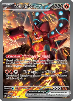 Karte Volcanion-ex aus Reisegefährten, Nummer 182/159