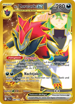 Karte Ns Zoroark-ex aus Reisegefährten, Nummer 189/159