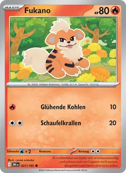Karte Fukano aus Ewige Rivalen, Nummer 027/182