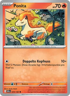 Karte Ponita aus Ewige Rivalen, Nummer 029/182
