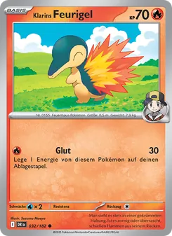 Karte Klarins Feurigel aus Ewige Rivalen, Nummer 032/182