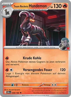 Karte Team Rockets Hundemon aus Ewige Rivalen, Nummer 038/182