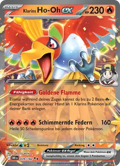 Karte Klarins Ho-Oh-ex aus Ewige Rivalen, Nummer 039/182