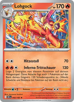 Karte Lohgock aus Ewige Rivalen, Nummer 042/182