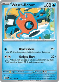 Karte Wasch-Rotom aus Ewige Rivalen, Nummer 061/182