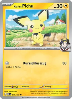 Karte Klarins Pichu aus Ewige Rivalen, Nummer 071/182