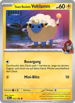 Karte Team Rockets Voltilamm aus Ewige Rivalen, Nummer 072/182