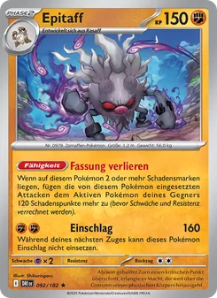 Karte Epitaff aus Ewige Rivalen, Nummer 092/182