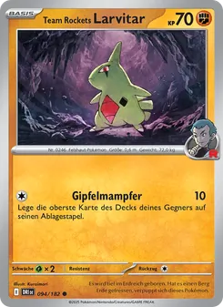 Karte Team Rockets Larvitar aus Ewige Rivalen, Nummer 094/182