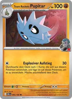 Karte Team Rockets Pupitar aus Ewige Rivalen, Nummer 095/182