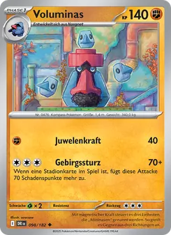 Karte Voluminas aus Ewige Rivalen, Nummer 098/182