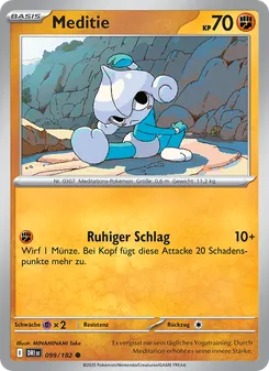 Karte Meditie aus Ewige Rivalen, Nummer 099/182