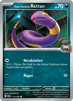 Karte Team Rockets Rettan aus Ewige Rivalen, Nummer 112/182