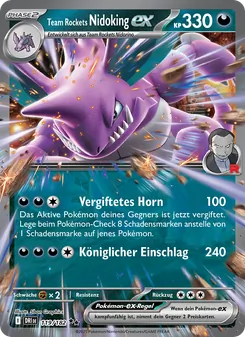 Karte Team Rockets Nidoking-ex aus Ewige Rivalen, Nummer 119/182