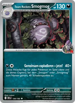 Karte Team Rockets Smogmog aus Ewige Rivalen, Nummer 126/182